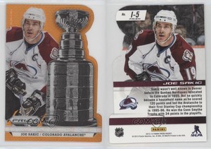 2013-14 Panini Prizm Immortalized Orange Prizm /50 Joe Sakic #I-5 HOF