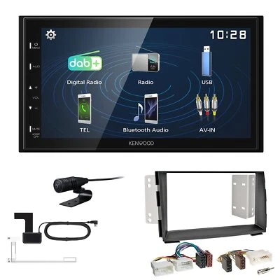 Kenwood 2DIN DAB+ Autoradio für KIA Venga ab 2009 schwarz - Bild 1 von 4