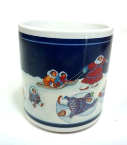 Mug Arctic Circle  Enterprises Barbara Lavallee Eskimo Snow Angels Vintage - Picture 1 of 5