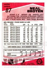 1989-90 O-Pee-Chee Tembec Test #87 Neal Broten