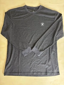 Beverly Hills Polo Club Men's Size 2XLarge Long Sleeve Gray Waffle Knit Shirt - Picture 1 of 4