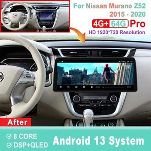 12.3 inch Screen Android Car Radio For Nissan Murano Z52 2015-2020 GPS Head Unit - Picture 1 of 7