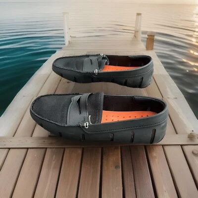 Simms Mens loafers shoes size 8 fits better 9 - Image 1 of 4
