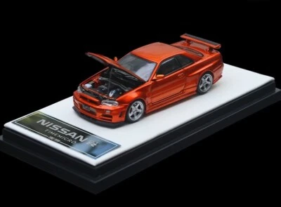 TM 1:64 JDM Skyline GTR R34 Z-tune Figura Deportiva Modelo Diecast Metal Car Foto 1 de 4