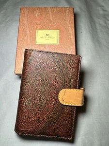 ETRO Agenda Schedule book Cover Paisley Brown ORIGINAL BOX SOLD AS IS - Picture 1 of 20