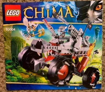 LEGO CREATOR CHIMA 70004 WAKZ' PACK TRACKER INSTRUCTION BOOKLET MANUAL ONLY - Image 1 of 2