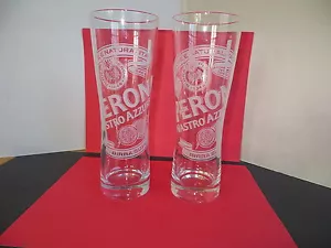 Juego de dos (2) vasos de cerveza/pub PERONI 16 oz. Barware / Publicidad Mancave - Imagen 1 de 5