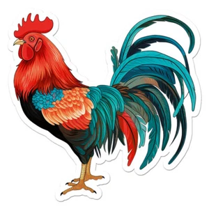 Rooster Vinyl Decal Sticker - ebn11742 - Picture 1 of 1