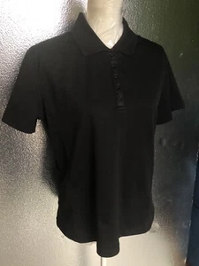 Bollé Black Short Sleeve Golf Shirt Polo Womens Large Unisex Gender Neutral  - Picture 1 of 15