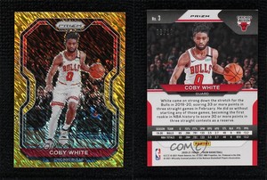 2020-21 Panini Prizm Gold Shimmer Prizm /10 Coby White #3