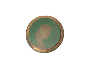 Izaak Walton Lapel Button Pin League Of America Screw Back Green Small Vintage - Picture 1 of 5