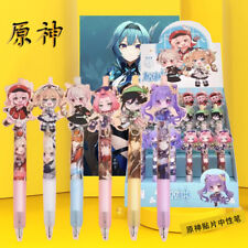 Anime Genshin Impact Neutral Pen Black Pen Student Stationery High Value Unisex