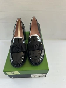 Kate Spade Leandra Patent Leather Block-Heel Loafers Size 9 B New(other) - Picture 1 of 12