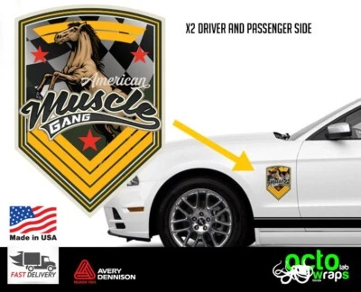 Calcomanía lateral de carreras calcomanías adhesivas American Muscle Car Shelby para Ford Mustang GT COBRA Foto 1 de 4