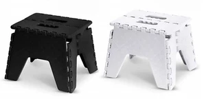 KIDS STEP STOOL HEAVY DUTY 9" FOLDING NON-SLIP HANDY HOME BATHROOM KITCHEN DIY - Picture 1 of 12
