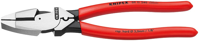 Knipex 0911240 Lineman'S Pliers New England Style With Non-Slip Plastic Coating - Image 1 of 1