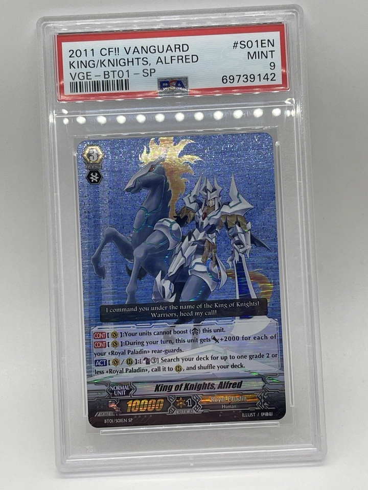 King of Knights, Alfred SP 2011 BT01 S01EN PSA 9 MINT Cardfight Vanguard (BT01) - Image 1 of 4
