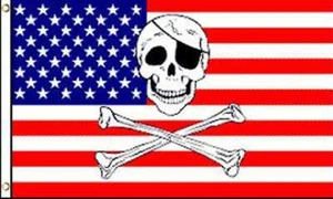 USA PIRATE SKULL & BONES FLAG NEW 3x5ft DOUBLE SIDED premium quality - Picture 1 of 4
