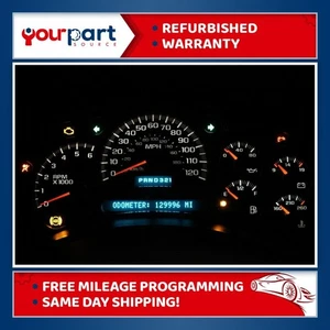 03-04 1500 2500 YUKON TAHOE INSTRUMENT CLUSTER SPEEDOMETER 15182146 OEM REMAN - Picture 1 of 12