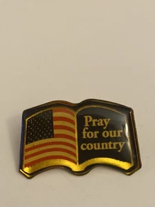 Patriotic Pray For Our Country Lapel Pin P59 - Picture 1 of 4