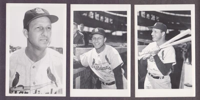 3 Diff. Postales fotográficas KODAK de los Cardenales de San Luis de Stan Musial - Grupo D Foto 1 de 2