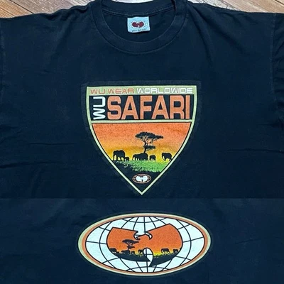 Camisa Safari Wu Wear De Colección Talla 2XL Wu Tang Clan Rap Hip Hop Cuadrada Y2K Años 90 Foto 1 de 4