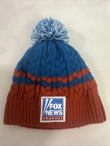 Fox News Channel Patch Knit Beanie Pom Pom Hat - Picture 1 of 6