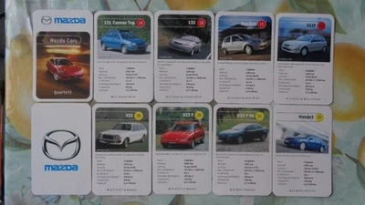 Quartett Auto Mazda MX - 5 Mazda RX - 7 Mazda MX 3 Mazda 787 B Le Mans - Bild 1 von 3