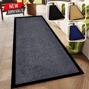 Heavy Duty Rubber Barrier Mat Long Hallway Runner Non Slip Door Mats Floor Mat - Picture 1 of 17
