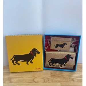 Marc Tetro Dackel Glitzer Geldbörse & Kartenetui Geschenkset - Neu mit Box - Bild 1 von 12