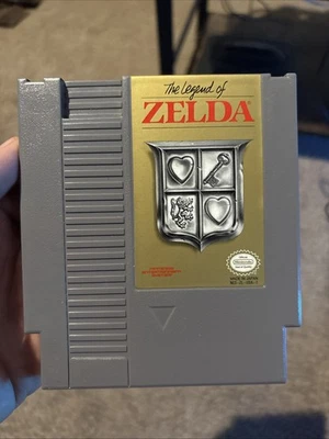 Nintendo NES The Legend of Zelda Grey Cartridge Tested Cart Only - Image 1 of 4