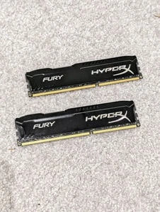 HyperX Fury Kingston DDR3 16GB RAM Kit 2x8GB 1866 MHz PC Gaming Desktop Memory - Picture 1 of 3