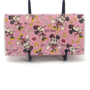 New Checkbook Cover Wallet Vinyl Check Register Protector - Disney Minnie Mouse - Picture 1 of 5