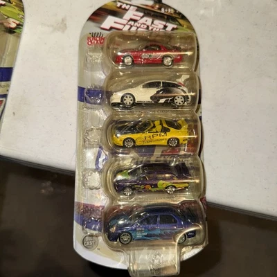 2003 Racing Champions Fast and Furious 5 Car Set 1:64 Diecast New Sealed 37053 - Image 1 of 2