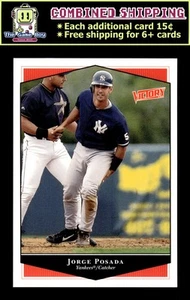 1999 Upper Deck Victory #276 Jorge Posada - New York Yankees Baseball Card - Picture 1 of 2