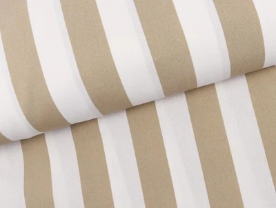 MARKISENSTOFF 320cm breit wasserabweisend BLOCKSTREIFEN BEIGE EUR 30,98/m - Bild 1 von 2
