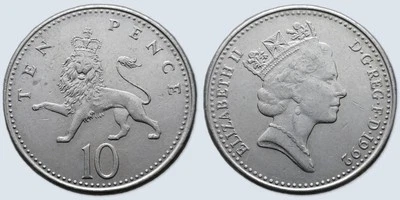 Coin Royaume-Uni 1992 10 pence Elizabeth II 3e effigie - Image 1 of 3