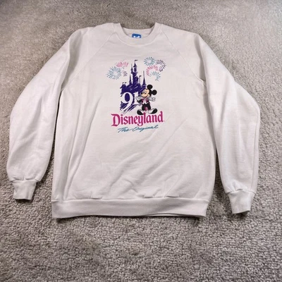 Sudadera De Colección Disneyland Para Mujer XL Castillo Mickey Mouse Años 90 Hecha en EE. UU. Disney Foto 1 de 4