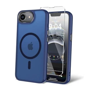 für Hülle mit Displayschutzfolie, [kompatibel mit Magsafe] iPhone 16E dunkelblau - Bild 1 von 7