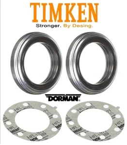 2x TIMKEN OIL SEAL & GASKET REAR WHEEL HUB 2003+ Dodge Ram 2500 3500 Dually Axle - Bild 1 von 5