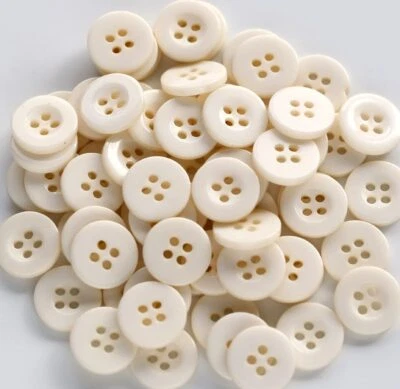 4 Hole CREAM COLOUR Buttons Used in Sewing, Tailoring, Shirts, Tshirts, Dress - Image 1 of 3
