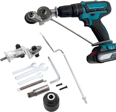 Дрель насадка металлический резак - портативный двуглавый листовой металл Nibbler инструмент - Изображение 1 из 4