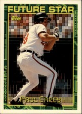 1994 Topps Baltimore Orioles Baseball Card #4 Paul Carey