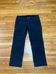 Marmot Black Nylon Outdoor Hiking Pants Women's Size 14 Straight Leg Fit - Picture 1 of 4