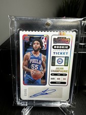 2022/23 Panini Contenders NBA JULIAN CHAMPAGNIE  /55 Rookie Ticket Auto 149 Rare