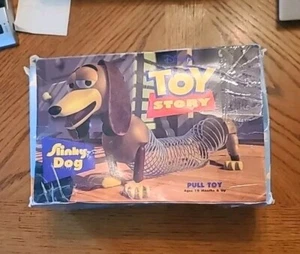 Disney Toy Story Slinky Dog Pull Toy Vintage Opened Box. - Bild 1 von 4