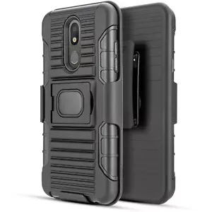 for LG Escape Plus Aristo 4 Plus Heavy Duty Magnetic Ring Stand Holster Screen - Picture 1 of 15