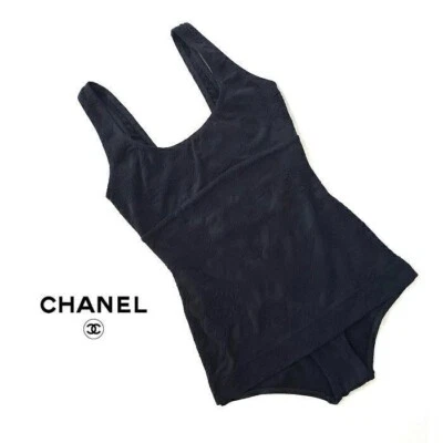 Traje de baño Chanel negro marca de coco deportivo talla 38 para mujer de Japón usado Foto 1 de 4