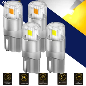 4x LED T10 Car License Plate Side Wedge Light Parker Bulb Auxito White Amber - Picture 1 of 16