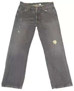 Vintage Levi's 501 Herren Jeans 34x30 Blau Button Fly Straight Leg Distressed Vintage - Bild 1 von 10